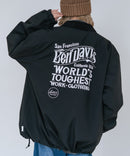 【BEN DAVIS/ベンデイビス】【ゆったり羽織ってコーデに抜け感をプラス】バックプリントコーチジャケット アウターコーデュロイ衿 軽量 アメカジ ストリート ユニセックス