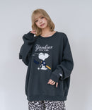 【PEANUTS/ピーナッツ】【ユニセックスデザインでリンクコーデにも◎】MLB×PEANUTS 裏起毛トレーナー 保温 キャラクター ドジャース ヤンキース パイレーツ