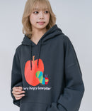 【はらぺこあおむし/The Very Hungry Caterpillar】【ユニセックスデザインでリンクコーデにも◎】裏起毛プルオーバーパーカー フーディ 保温 エリック・カール 絵本 キャラクター グッズ