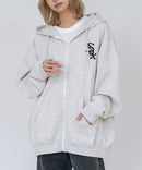 【PEANUTS/ピーナッツ】【ユニセックスデザインでリンクコーデにも◎】MLB×PEANUTS 裏起毛ジップパーカー 保温 キャラクター ドジャース ヤンキース ホワイトソックス
