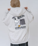 【PEANUTS/ピーナッツ】【ユニセックスデザインでリンクコーデにも◎】MLB×PEANUTS 裏起毛ジップパーカー 保温 キャラクター ドジャース ヤンキース ホワイトソックス