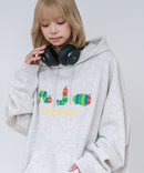 【はらぺこあおむし/The Very Hungry Caterpillar】【ユニセックスデザインでリンクコーデにも◎】裏起毛プルオーバーパーカー フーディ 保温 エリック・カール 絵本 キャラクター グッズ