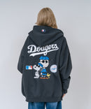 【PEANUTS/ピーナッツ】【ユニセックスデザインでリンクコーデにも◎】MLB×PEANUTS 裏起毛ジップパーカー 保温 キャラクター ドジャース ヤンキース ホワイトソックス
