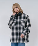 【BEN DAVIS/ベンデイビス】【綿100% ソフトな風合いで着心地◎】バック刺繍ネルチェックシャツ レギュラーカラー 大人カジュアル アメカジ 羽織り ユニセックス