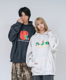 【はらぺこあおむし/The Very Hungry Caterpillar】【ユニセックスデザインでリンクコーデにも◎】裏起毛プルオーバーパーカー フーディ 保温 エリック・カール 絵本 キャラクター グッズ