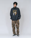 【PEANUTS/ピーナッツ】【ユニセックスデザインでリンクコーデにも◎】MLB×PEANUTS 裏起毛トレーナー 保温 キャラクター ドジャース ヤンキース パイレーツ