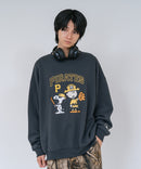 【PEANUTS/ピーナッツ】【ユニセックスデザインでリンクコーデにも◎】MLB×PEANUTS 裏起毛トレーナー 保温 キャラクター ドジャース ヤンキース パイレーツ