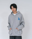 【PEANUTS/ピーナッツ】【ユニセックスデザインでリンクコーデにも◎】MLB×PEANUTS 裏起毛ジップパーカー 保温 キャラクター ドジャース ヤンキース ホワイトソックス