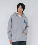 【PEANUTS/ピーナッツ】【ユニセックスデザインでリンクコーデにも◎】MLB×PEANUTS 裏起毛ジップパーカー 保温 キャラクター ドジャース ヤンキース ホワイトソックス