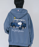 【PEANUTS/ピーナッツ】【ユニセックスデザインでリンクコーデにも◎】MLB×PEANUTS 裏起毛ジップパーカー 保温 キャラクター ドジャース ヤンキース ホワイトソックス