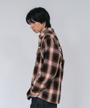 【BEN DAVIS/ベンデイビス】【綿100% ソフトな風合いで着心地◎】バック刺繍ネルチェックシャツ レギュラーカラー 大人カジュアル アメカジ 羽織り ユニセックス