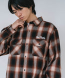 【BEN DAVIS/ベンデイビス】【綿100% ソフトな風合いで着心地◎】バック刺繍ネルチェックシャツ レギュラーカラー 大人カジュアル アメカジ 羽織り ユニセックス