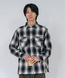 【BEN DAVIS/ベンデイビス】【綿100% ソフトな風合いで着心地◎】バック刺繍ネルチェックシャツ レギュラーカラー 大人カジュアル アメカジ 羽織り ユニセックス