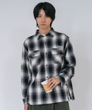【BEN DAVIS/ベンデイビス】【綿100% ソフトな風合いで着心地◎】バック刺繍ネルチェックシャツ レギュラーカラー 大人カジュアル アメカジ 羽織り ユニセックス