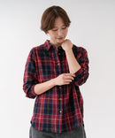 【C-FORT POINT/フォートポイント】【綿100% 柔らかくて肌触りの良いコットン素材を贅沢に使用】チェックネルシャツ 秋カラー ナチュラル カジュアル レイヤード 羽織り ❘ジーンズメイト公式オンラインショップ
