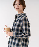 【C-FORT POINT/フォートポイント】【綿100% 柔らかくて肌触りの良いコットン素材を贅沢に使用】チェックネルシャツ 秋カラー ナチュラル カジュアル レイヤード 羽織り ❘ジーンズメイト公式オンラインショップ