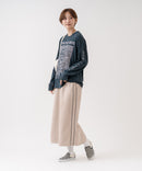 【C-FORT POINT/フォートポイント】【美しいIラインシルエットがスタイルアップ効果を演出】スエードポンチIラインスカート スエード調 サイドライン カジュアル きれいめ オンオフ ❘ジーンズメイト公式オンラインショップ