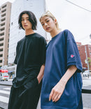 【SAVIER/サビアー】×【ZERO STAIN/ゼロステイン】コラボ 袖リブ クルーネック Tシャツzo
