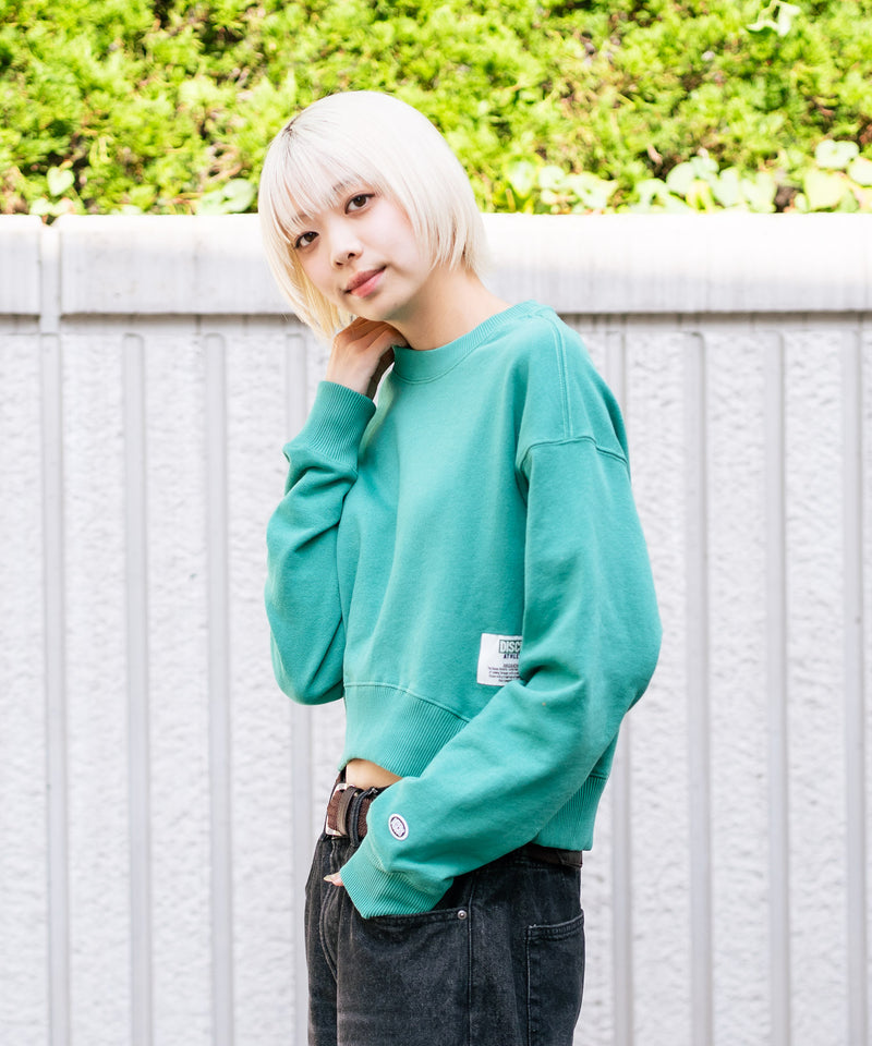 【DISCUS/ディスカス】裏毛 アイコニックコンパクト スウェットトレーナー