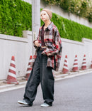 【BEVERLY HILLS POLO CLUB/ビバリーヒルズポロクラブ】シャギーチェックジャケット