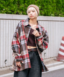 【BEVERLY HILLS POLO CLUB/ビバリーヒルズポロクラブ】シャギーチェックジャケット