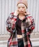 【BEVERLY HILLS POLO CLUB/ビバリーヒルズポロクラブ】シャギーチェックジャケット