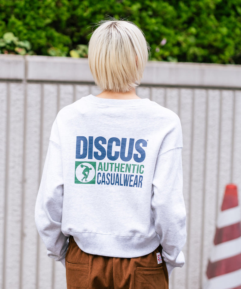 【DISCUS/ディスカス】裏毛 アイコニックコンパクト スウェットトレーナー