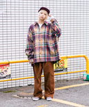 【BEVERLY HILLS POLO CLUB/ビバリーヒルズポロクラブ】シャギーチェックジャケット