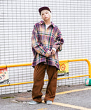 【BEVERLY HILLS POLO CLUB/ビバリーヒルズポロクラブ】シャギーチェックジャケット