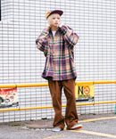 【BEVERLY HILLS POLO CLUB/ビバリーヒルズポロクラブ】シャギーチェックジャケット