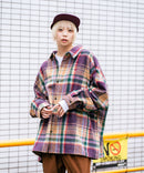 【BEVERLY HILLS POLO CLUB/ビバリーヒルズポロクラブ】シャギーチェックジャケット