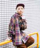 【BEVERLY HILLS POLO CLUB/ビバリーヒルズポロクラブ】シャギーチェックジャケット