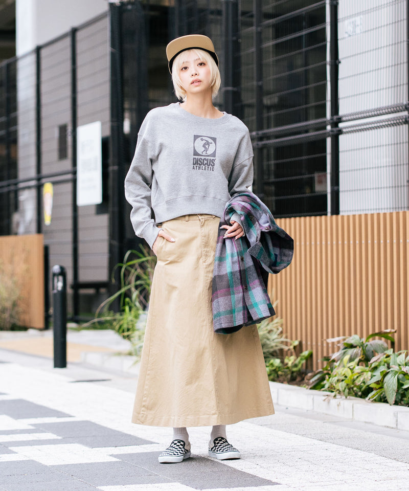 【DISCUS/ディスカス】裏毛 アイコニックコンパクト スウェットトレーナー