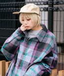 【BEVERLY HILLS POLO CLUB/ビバリーヒルズポロクラブ】シャギーチェックジャケット