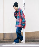 【BEVERLY HILLS POLO CLUB/ビバリーヒルズポロクラブ】シャギーチェックジャケット