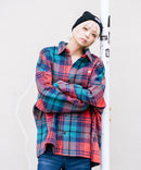 【BEVERLY HILLS POLO CLUB/ビバリーヒルズポロクラブ】シャギーチェックジャケット