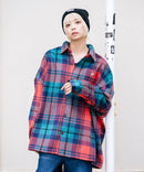 【BEVERLY HILLS POLO CLUB/ビバリーヒルズポロクラブ】シャギーチェックジャケット