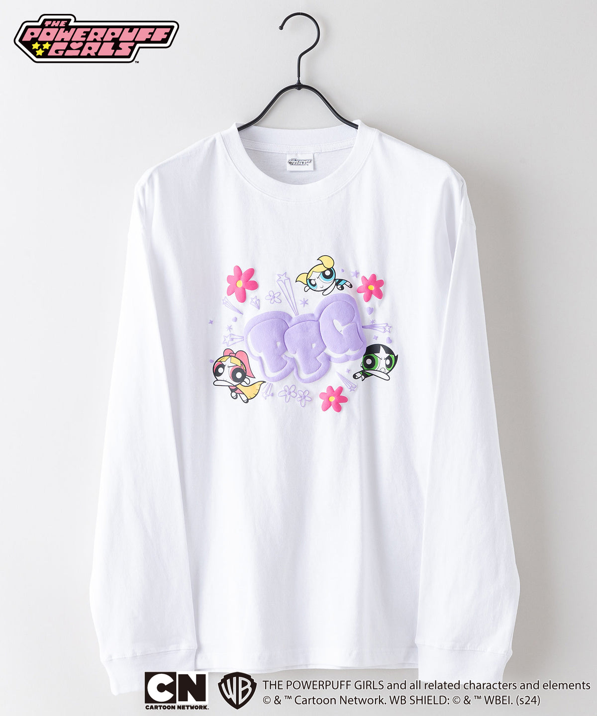 パワーパフ ガールズ ロンT オリジナルデザイン ドロップ パワーパフ ガールズ ロンT オリジナルデザイン ドロップ
