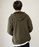 裏ボア フルジップ パーカー ふんわり あたたかい 厚手 防寒 部屋着 秋冬　