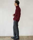 ふんわりもちもちのやみつきな触り 心地 ふわもち モール 畦編み タートルネック セーター  BLUE STANDARD ブルースタンダード