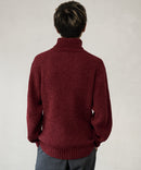 ふんわりもちもちのやみつきな触り 心地 ふわもち モール 畦編み タートルネック セーター  BLUE STANDARD ブルースタンダード