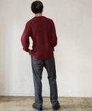 ふんわり もちもちのやみつきな触り心地 ふわもちモール 畦編み クルー ネックセーター BLUE STANDARD ブルースタンダード