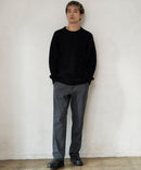 ふんわり もちもちのやみつきな触り心地 ふわもちモール 畦編み クルー ネックセーター BLUE STANDARD ブルースタンダード