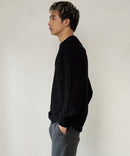 ふんわり もちもちのやみつきな触り心地 ふわもちモール 畦編み クルー ネックセーター BLUE STANDARD ブルースタンダード