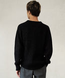 ふんわり もちもちのやみつきな触り心地 ふわもちモール 畦編み クルー ネックセーター BLUE STANDARD ブルースタンダード