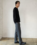 ふんわり もちもちのやみつきな触り心地 ふわもちモール 畦編み クルー ネックセーター BLUE STANDARD ブルースタンダード