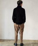 ふんわりもちもちのやみつきな触り 心地 ふわもち モール 畦編み タートルネック セーター  BLUE STANDARD ブルースタンダード