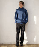 ふんわりもちもちのやみつきな触り 心地 ふわもち モール 畦編み タートルネック セーター  BLUE STANDARD ブルースタンダード