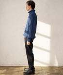 ふんわりもちもちのやみつきな触り 心地 ふわもち モール 畦編み タートルネック セーター  BLUE STANDARD ブルースタンダード