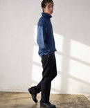 ふんわりもちもちのやみつきな触り 心地 ふわもち モール 畦編み タートルネック セーター  BLUE STANDARD ブルースタンダード